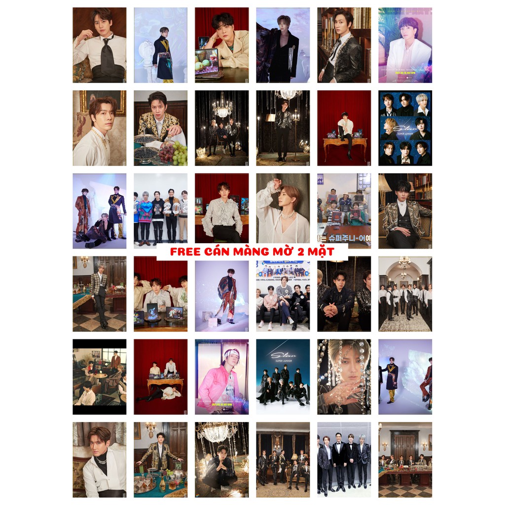Lomo card 45 ảnh Super Junior - The Renaissance