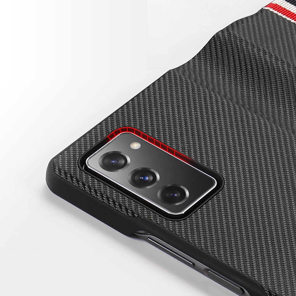 Ốp Điện Thoại Da PU Sợi Carbon Dạng Gập Sang Trọng Cho Samsung Galaxy Z fold4 5G Z Fold3 Fold 4 Z Fold 3 5G 7.6