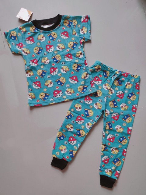 10-23kg bộ tay ngắn quần dài cho bé trai thun borip vải mềm co giãn  499