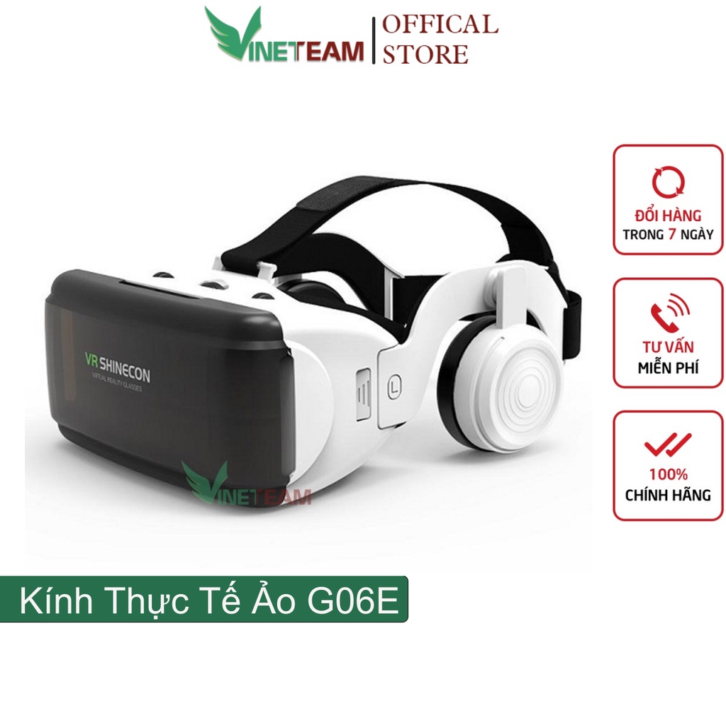 Kính thực tế ảo 3D Vinetteam VR SHINECON 6 cho điện thoại 3.5&quot; - 6.0&quot;  G06E Cho Android IOS -3242