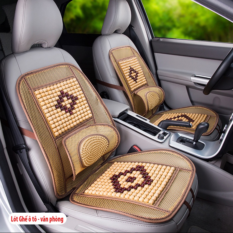 Lót Ghế Hạt Gỗ Sang Trọng - Lót Ghế Ô Tô, Văn Phòng Chống Nóng, Trượt Và Massage Cao Cấp.