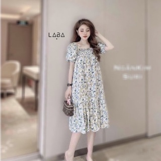 Váy hoa thô 2 màu đuôi cá, đầm hoa nhí dáng suông siêu xinh có ảnh thật kèm video