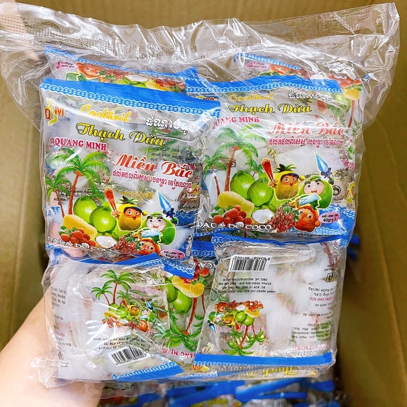 Bịch 20 gói thạch dừa Miền Bắc tuổi thơ