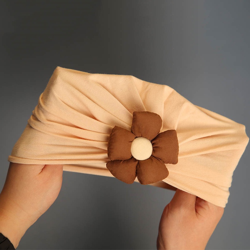 Mũ Turban In Hoa Màu Sắc Dễ Thương Thời Trang Mùa Hè Thoáng Khí Co Giãn Cho Bé