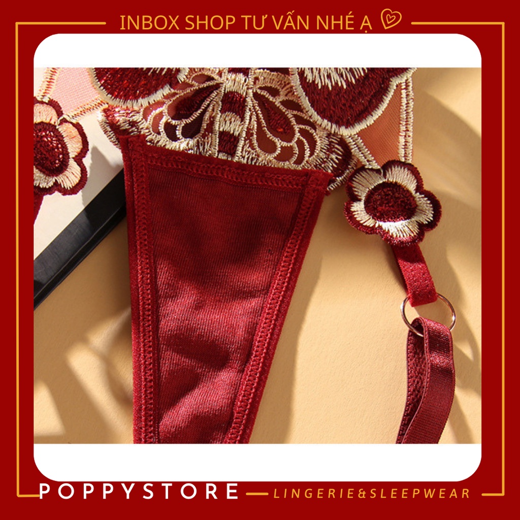 Quần lót nữ - lọt khe - Sexy - Nóng Bỏng Hoạ Tiết Thêu Tinh Xảo - Có Thể Điều Chỉnh Theo Kích Cỡ Size Của Mỗi Người