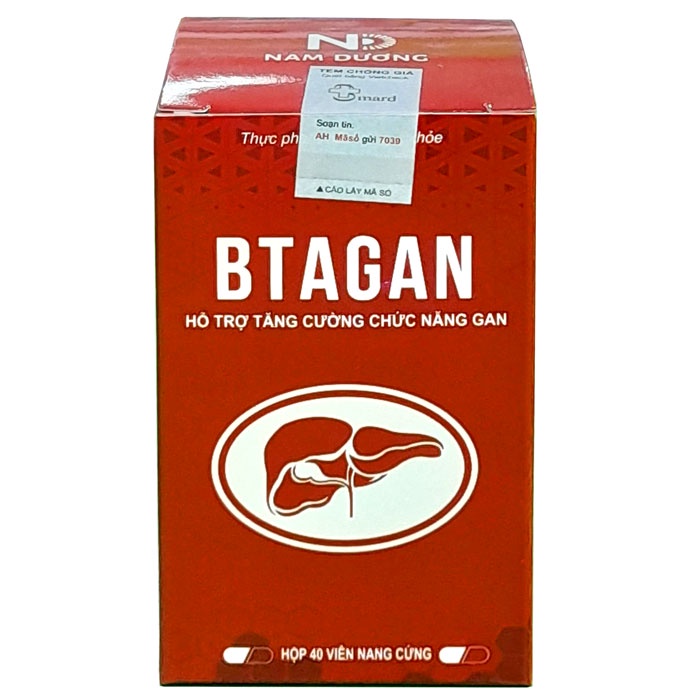 BTAGAN - Hỗ trợ hạ men gan, thanh nhiệt mát gan, gam nhiễm mỡ, viêm gan, tăng cường chức năng gan