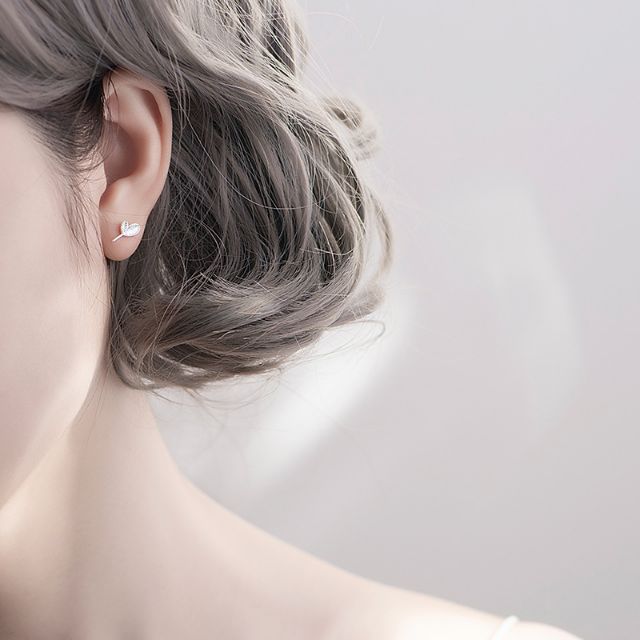 Bông tai bạc S925 bộ sưu tập hoa, lá, cành