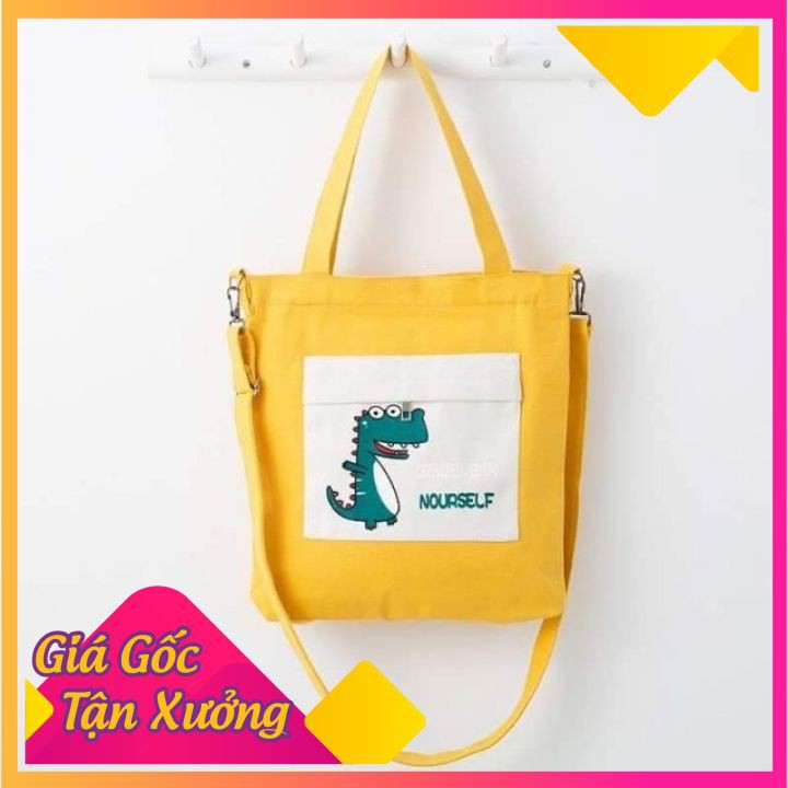 Túi vải tote khủng long