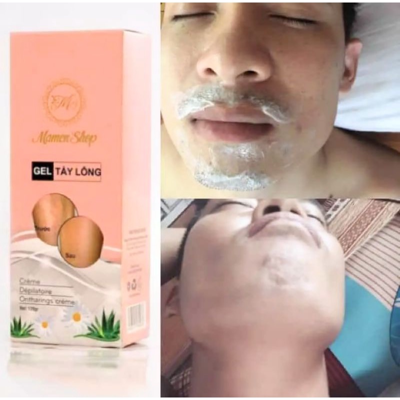 CHAI KEM TẨY LÔNG RÂU TOÀN THÂN NAM VÀ NỮ TẨY SẠCH KHÔNG ĐAU SE KHÍT CHÂN LÔNG CHO LÀN DA TRẮNG MỊN ĐẸP