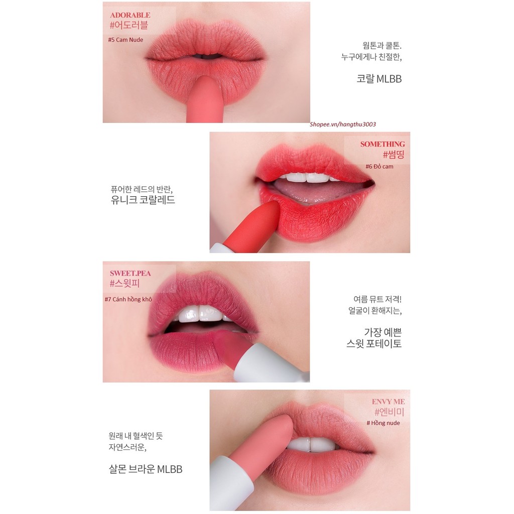 SON THỎI LÌ ROMAND ZERO GRAM MATTE LIPSTICK