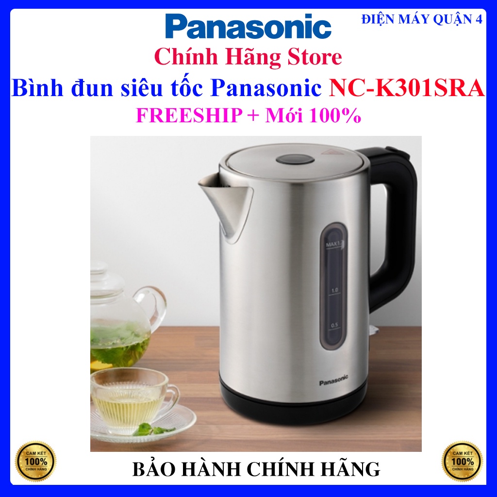 Bình đun siêu tốc Panasonic NC-K301SRA - Panasonic NC-K301 - 1.7 LÍT