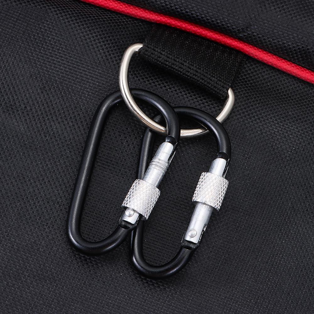 MYRONGVN Set 6 / 12 Móc Khóa Leo Núi Bằng Hợp Kim Nhôm Màu Đen Chất Lượng Cao