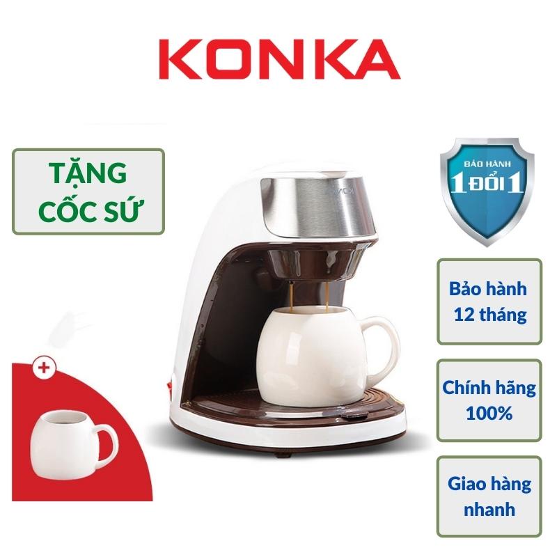 Máy Pha Cafe Cà Phê Tự Động Mini Tặng Cốc Sứ KONKA KCF-CS2