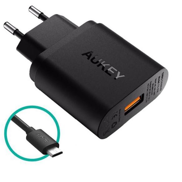 Củ Sạc Aukey Pa-u28 Usb 2.0 Màu Đen 18w