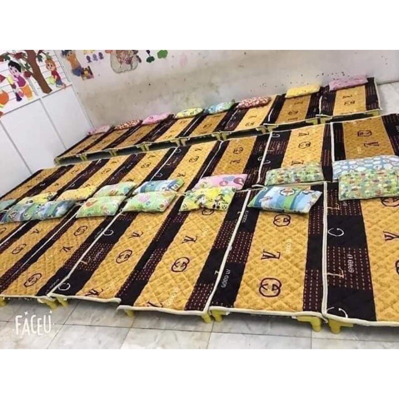 Thảm trải giường lưới, Thảm đệm nỉ nhung trải bàn cho bé mầm non tiểu học 60x1m2