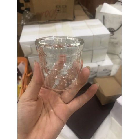 Set 6 chén thuỷ tinh 2 lớp 100ml - CT5