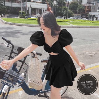ĐẦM CUT OUT XẾP LY BIGSIZE