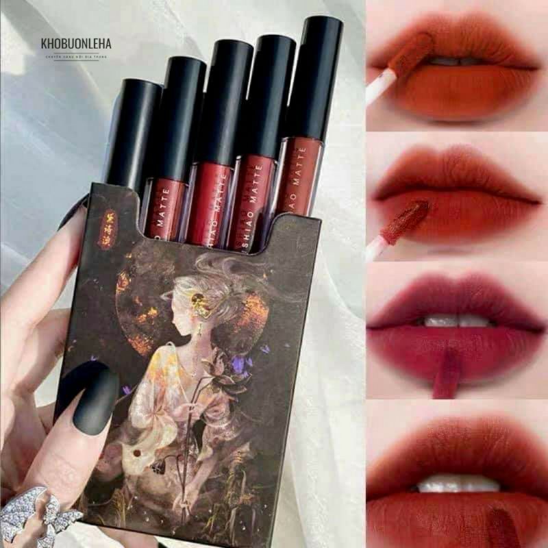 Set 5 Cây Son Muge Leen Cô Gái DAISHYAO Matte Liquid