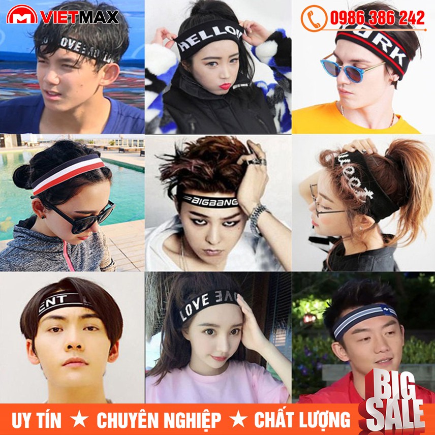 Băng Đô Thời Trang Unisex Hàn Quốc - Băng Đô Kpop BTS, BIGBANG