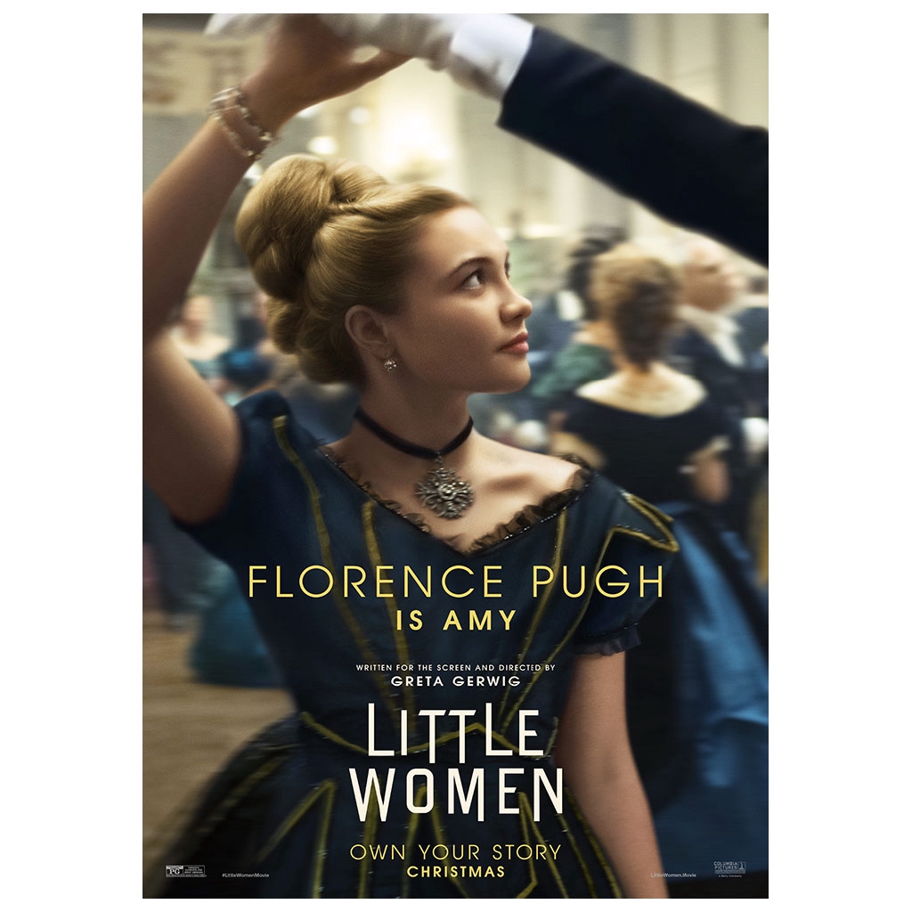 Poster Phim Little Women 2019 Màu Trắng / Vàng Bằng Giấy Kraft Trang Trí Quán bar / Cà Phê