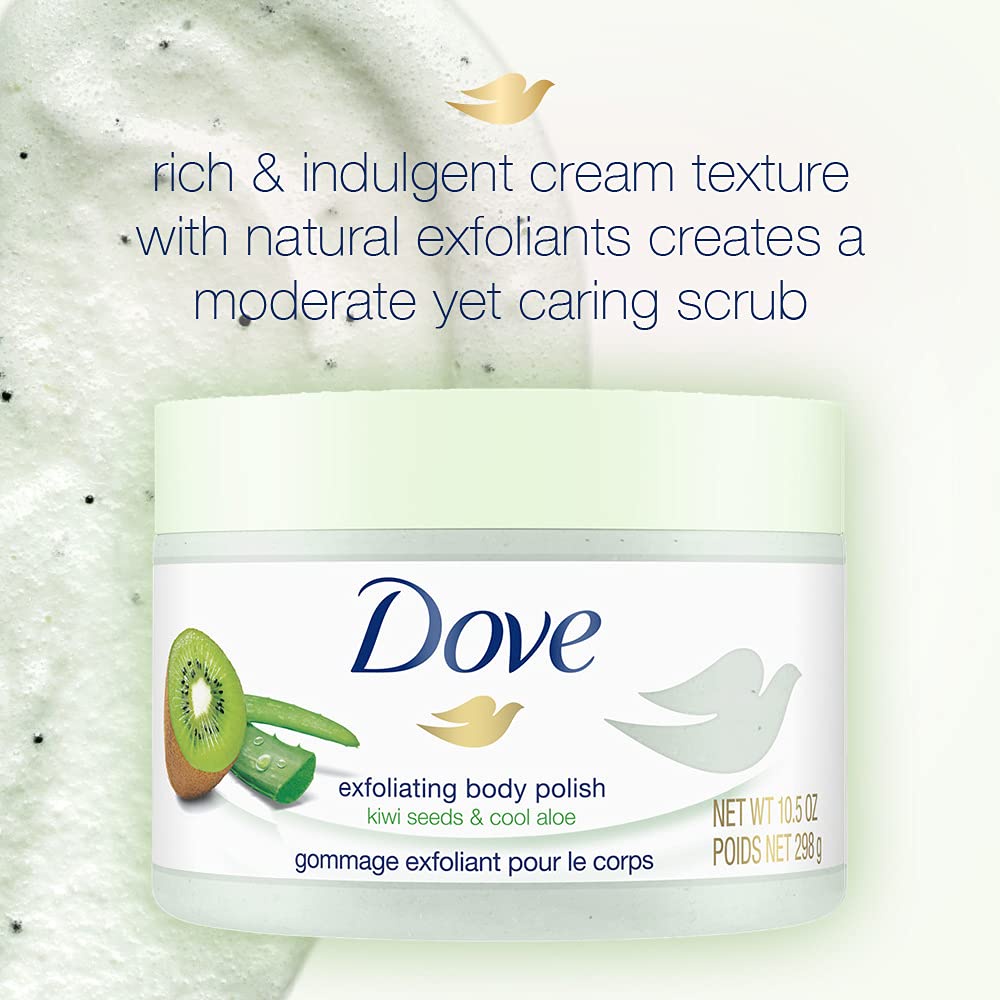 Kem Tẩy Tế Bào Chết Toàn Thân Hương Kiwi &amp; Nha Đam Dove Exfoliating Body Polish Kiwi Seeds &amp; Cool Aloe 50gr