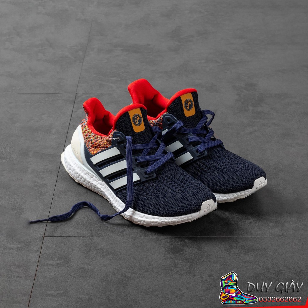 (SALE SỐC - Video ảnh thật ) Giày Sneaker Thể Thao Ultra Boost 4.0 Xanh Trắng - Shop Duy Giày . ! ,, . ,, .