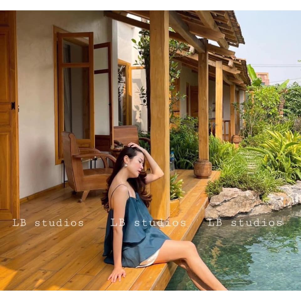 [Mã FAGREEN245 giảm 10% tối đa 30K đơn 99K] Sét Bộ Lụa Bèo Xanh 2s Mix Quần Sooc Gấm | BigBuy360 - bigbuy360.vn