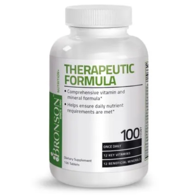 VITAMIN | Vitamin Tổng Hợp | Bronson Therapeutic Formula Vitamin và Khoáng Chất Thiết Yếu 100 viên - Chính Hãng Muscle F