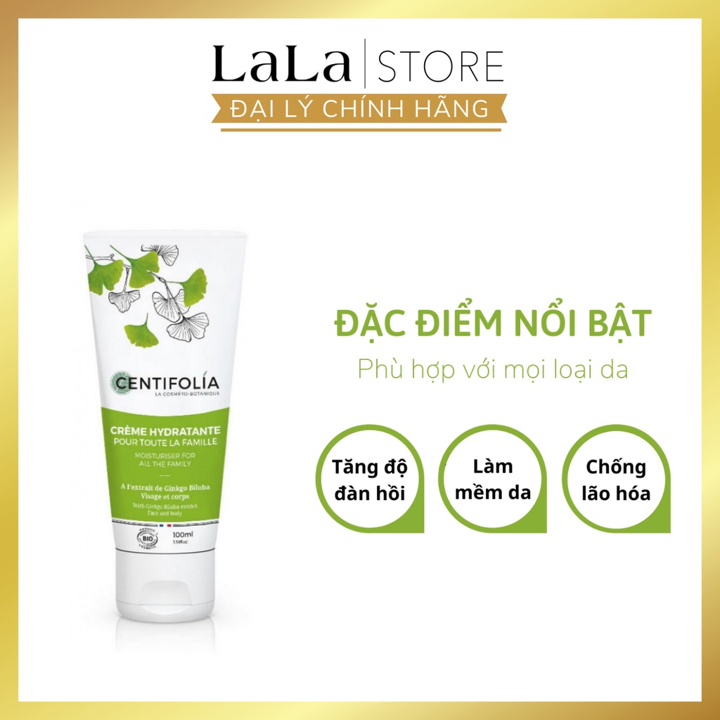 Kem Dưỡng Ẩm Centifolia Face &amp; Body Moisturiser For All The Family Pháp 100ml