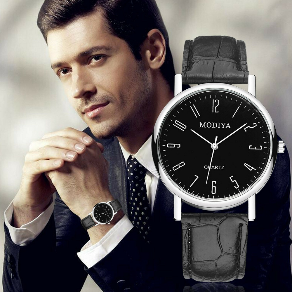 Men Fashion Mechanical Quartz Watches Luxury Business Wristwatches Outdoor Hiking Casual Wristwatches MODIYA Simple Style Watches High Quality Stainless Steel Leather Watch