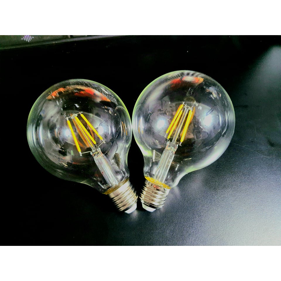 ĐÈN LED EDISON G95 ÁNH SÁNG MÀU VÀNG TRANG TRÍ NỘI THẤT, NHÀ CỬA, TIẾT KIỆM ĐIỆN, 4W