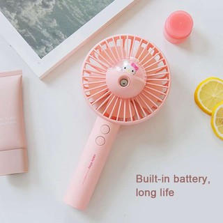 Quạt mini cầm tay phun sương