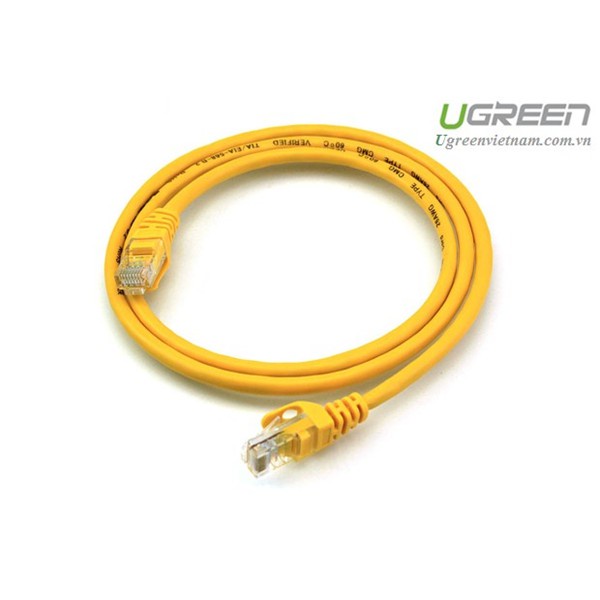Cáp mạng đúc sẵn Cat5e màu vàng chính hãng Ugreen cao cấp