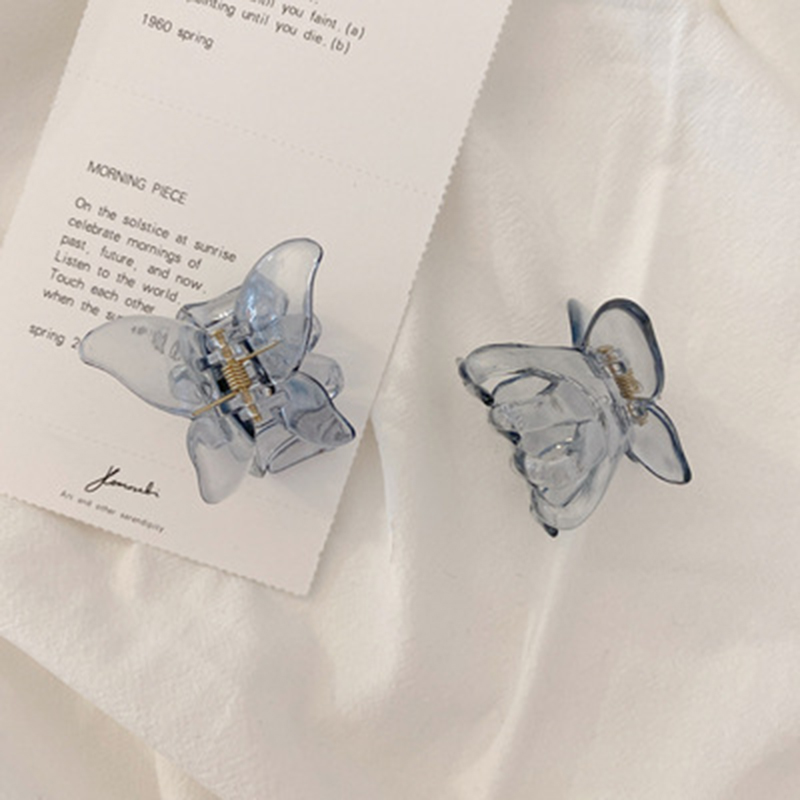 BUTTERFLY Kẹp Tóc Trong Suốt Hình Bướm Xinh Xắn Cho Nữ