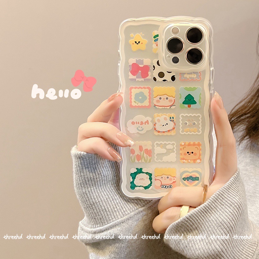 Ốp Điện Thoại Họa Tiết Lượn Sóng Thời Trang Cho iPhone 13 12 11 Pro Max iPhone 7 8 Plus SE 2020 X XR Xs Max
