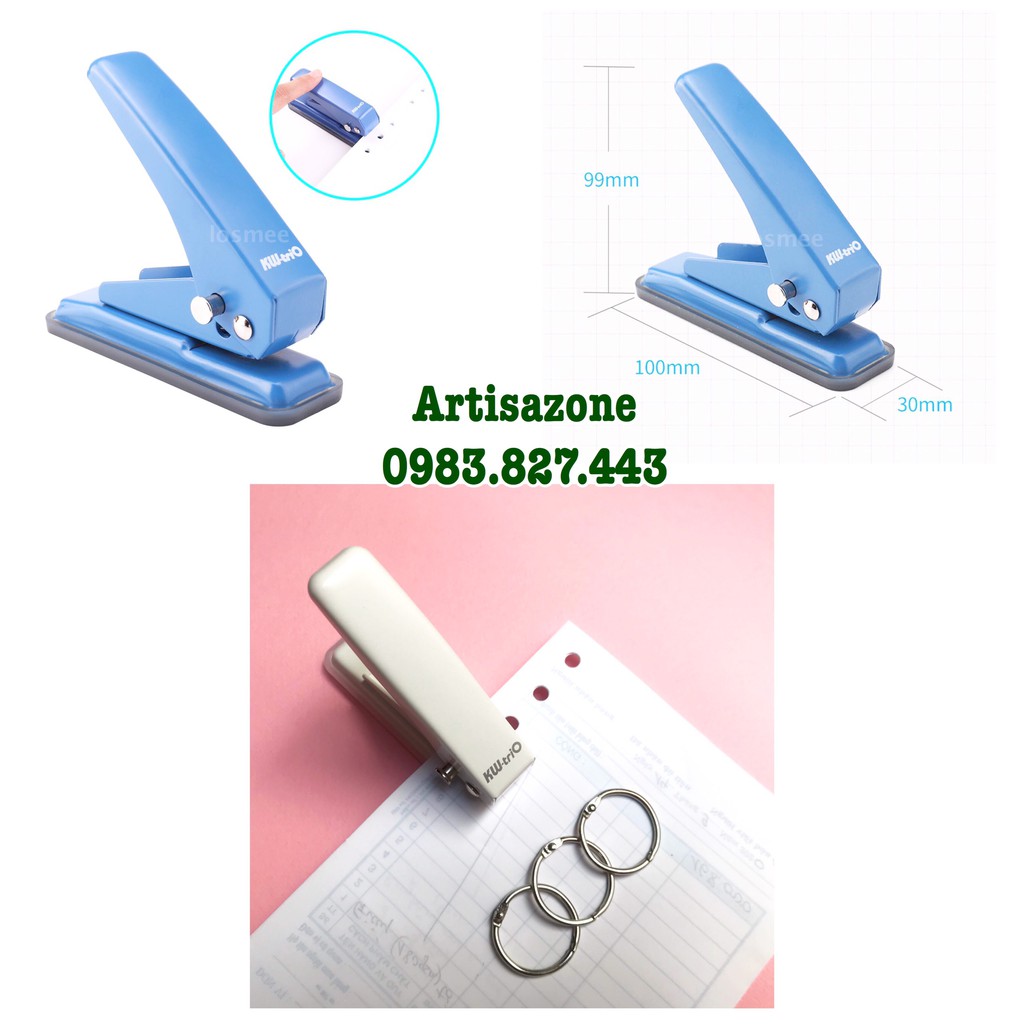 Bấm lỗ tròn Deli, Kw-trio  và Kanex  - Hàng tốt - 01 chiếc