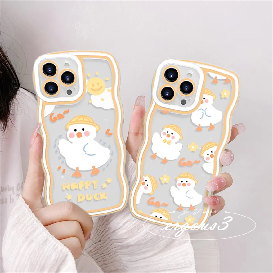 Ốp Điện Thoại Mềm Họa Tiết Chú Vịt Nhỏ Dễ Thương Cho iPhone 14 13 12 11 Pro Max SE2020 X XR Xs Max 7 8 Plus