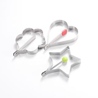 Khuôn chiên trứng ốp la bằng thép không gỉ 304 chống nóng có tay cầm tiện lợi