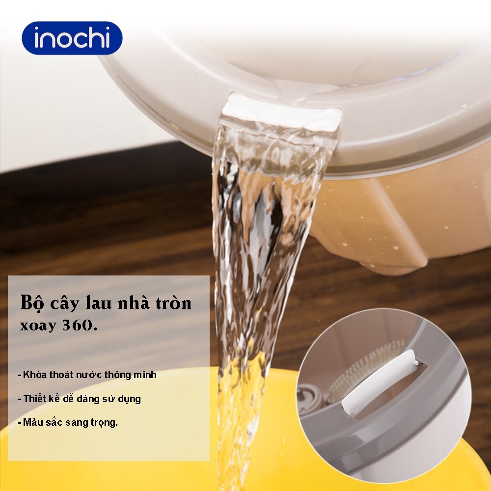 CÂY LAU NHÀ CHỔI LAU thông minh thế hệ mới xoay 360 độ inochi SM-31