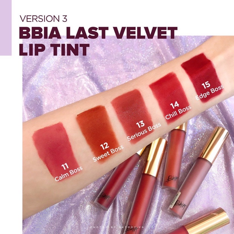 Son Bbia KHẮC TÊN THEO YÊU CẦU đủ màu từ Ver 1- Ver 8