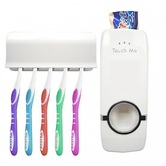 Máy nhả kem đánh răng tự động và kệ đựng bàn chải Touch Me TP001