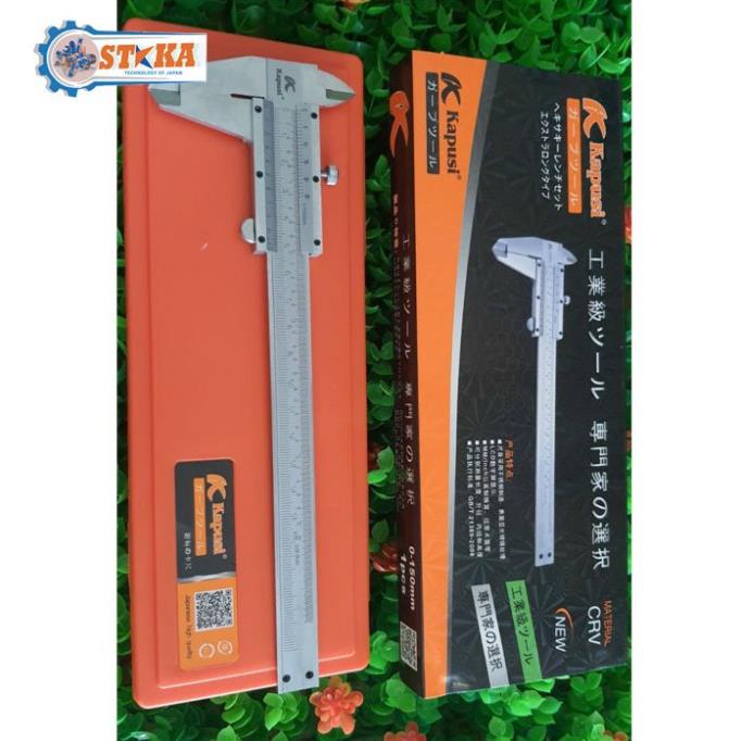 Thước Kẹp Cơ Khí Kapusi Nhật Bản 150mm - 200mm, Tiêu Chuẩn Chất Lượng Cao, Chính Xác