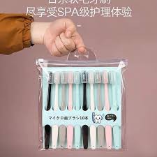Set 10 Bàn Chải Than Hoạt Tính Nhập Khẩu Hàn Quốc