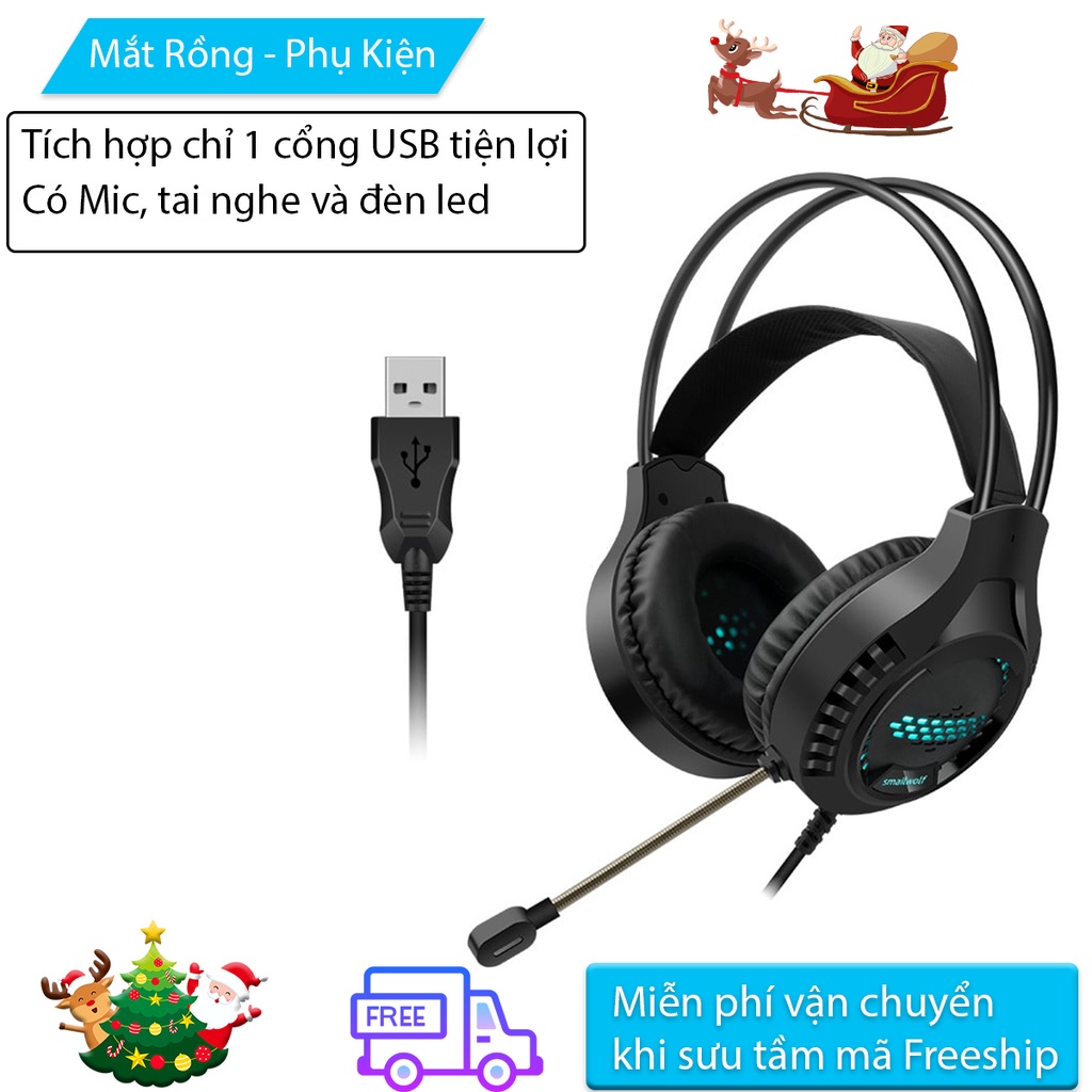 Tai nghe chụp tai AK3 chuyên game dành cho game thủ có MIC tích hợp chỉ 1 cổng USB cực kỳ tiện dụng và dễ sử dụng
