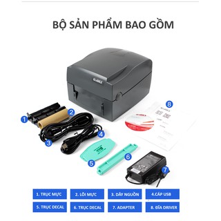  Máy in mã vạch, in tem nhãn Godex G500 cổng USB kết nối với máy tính