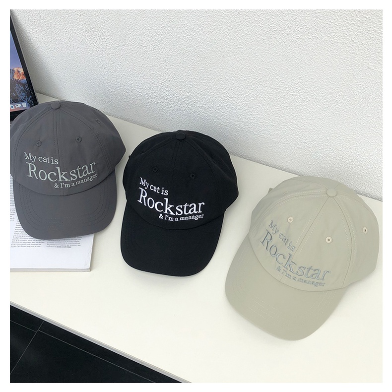 Mũ Lưỡi Trai Mềm Thêu Chữ my catis rockstar 22