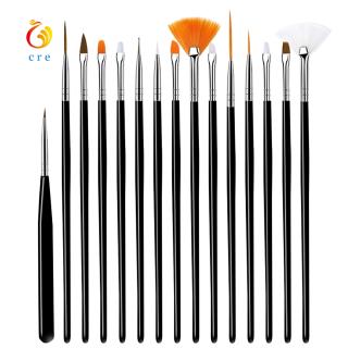 [Hàng mới về] Set 15 cọ vẽ móng chuyên nghiệp tiện lợi