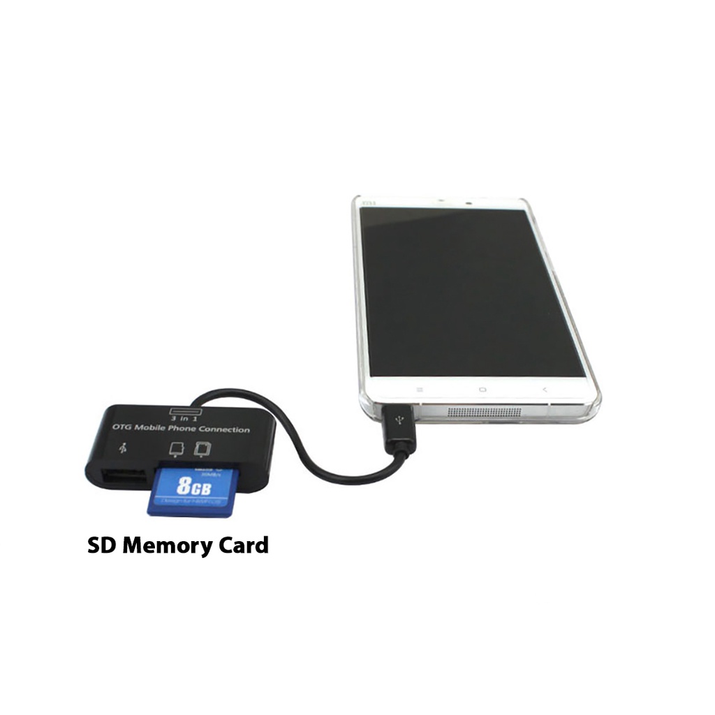 Đầu Đọc Thẻ Nhớ SD Micro SD TF Dùng Cho Điện Thoại Android