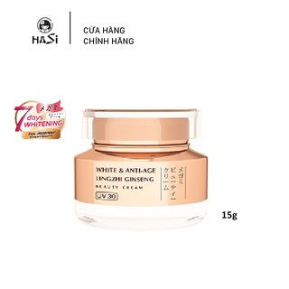 KEM DƯỠNG CHỐNG NHĂN, TRẮNG SÁNG VÀ TÁI TẠO DA CHIẾT XUẤT LINH CHI & NHÂN SÂM UV30 HASI MEGAMI