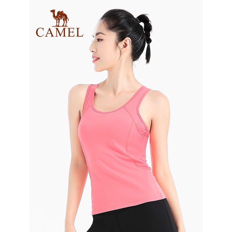 Áo thể thao Camel không tay có đệm ngực thời trang dành cho nữ